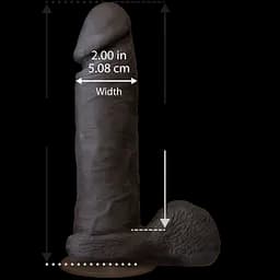 Фалоімітатор Doc Johnson The Realistic Cock 8 inch Black - мініатюра 2