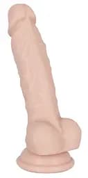 Фалоімітатор You2Toys Silicone Dildo Size M 18 см тілесний - мініатюра 2