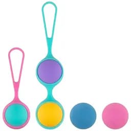 Вагинальные шарики PMV20 Vita Kegel Ball Set для тренировки мышц тазового дна, набор с разным весом