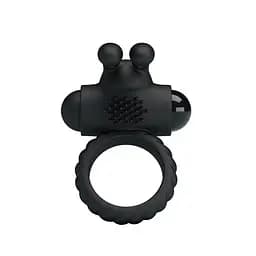 Ерекційне кільце Pretty Love Eudora Penis Ring 2.4 см чорний - мініатюра 5