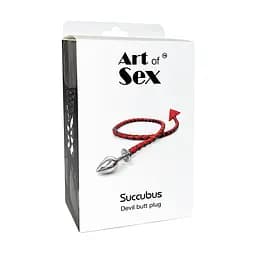 Металева анальна пробка M з диявольським хвостом Art of Sex - Succubus Art of Sex SO9627 97586 - мініатюра 4