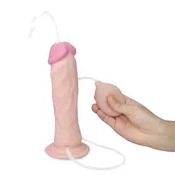 Реалістичний фалоімітатор Soft Ejaculation Cock 8.5" тілесний - мініатюра 3