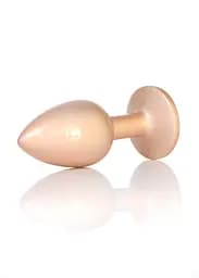 Анальна пробка - Jewellery Pearl Gold Plug Clear S - мініатюра 4