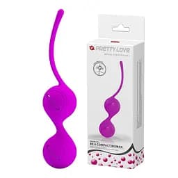 Вагінальні кульки Pretty Love Kegel Tighten Up I, 16.3 см, фіолетовий - мініатюра 5