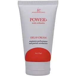 Потужний крем-пролонгатор Doc Johnson Power+With Yohimbe Delay Cream For Men, екстракт Йохимбе, 56 г