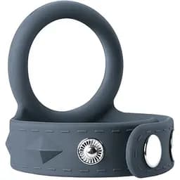 Эрекционное кольцо Boners Cock & Ball Strap L серый