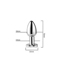 Сталева анальна пробка Magic Motion Equinox з USB, оснащена підсвічуванням 7,2 см Металік K000842 - мініатюра 3