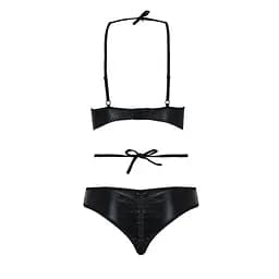 Комплект білизни Passion NAVEL Set black L/XL - мініатюра 6