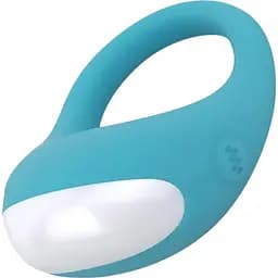 Эрекционное виброкольцо Cala Azul Jose Vibrating Cockring 3 см голубой