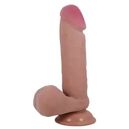Фалоімітатор на присосці BAILE Sliding Skin 8.1 Flesh, TPR Baile BW-008017LP 102658 - мініатюра 3