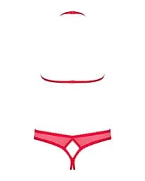 Комплект білизни Obsessive 870-SEC-3 Set Red L/XL - мініатюра 3