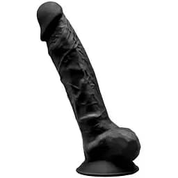 Фалоімітатор Silexd Premium Silicone Dildo Model 1 Size 9 23 см чорний