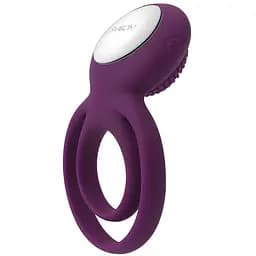 Ерекційне віброкільце Svakom Tammy подвійне для пар інтенсивне спільне задоволення і подвійна фіксація Violet