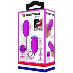Віброяйце Pretty Love Daisy Licking 7.3 см фіолетовий
