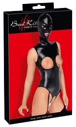 Костюм БДСМ Bad Kitty Naughty Toys Body With Head Mask XL чорний - мініатюра 4
