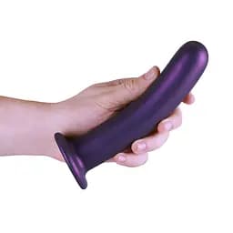 Фалоімітатор Ouch! Smooth G-Spot Dildo 7'' 17.7 см (фіолетовий) - мініатюра 4