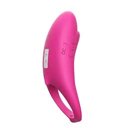 Ерекційне кільце Boss Series Vibro Shark 6 см рожевий - мініатюра 4