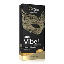 Рідкий вібратор коктейль Піна Колада Dual Vibe!, 15 мл Orgie (Бразилія-Португалія) - мініатюра 5