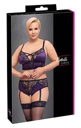 Еротичний комплект BH Set purple/black XL Cottelli 42-22141134051 101762 - мініатюра 2