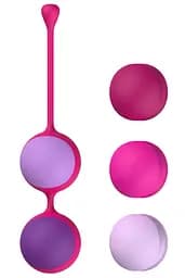 Вагінальні кульки Liebe Kewos — Cerise/Candy Violet, 5 кульок у комплекті Liebe Seele SX1596 100791 - мініатюра 5