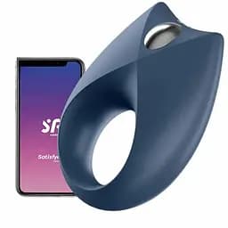 Эрекционное кольцо Satisfyer Royal One 7.5 см синий