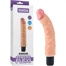 Реалистичный вибратор Lovetoy Reel Feel Flexi 23.5 см телесный