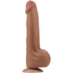 Фалоімітатор LoveToy Sliding-Skin Dual Layer Dong 29 см коричневий