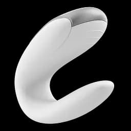 Вібратор Satisfyer Double Fun Partner 9.3 см білий - мініатюра 6
