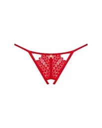 Трусики Obsessive Ingridia crotchless thong XL/2XL - мініатюра 3