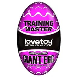 Мастурбатор яйцо Lovetoy Giant Egg Grind Ripples Edition прозрачный
