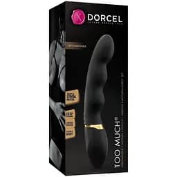 Вібратор ультрастимулюючий Dorcel Too Much Rechargeable Black Гнучкий 3 вібромотори - мініатюра 3