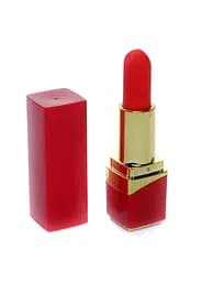 Міні-вібратор червоний Rechargeable Lipstick Vibrator - мініатюра 2