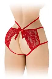 Трусики з відкритою попкою Fashion Secret Nadia Red One size - мініатюра 2