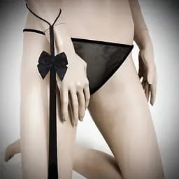 Батіг Bijoux Indiscrets - Lilly - FRinge whip прикрашений шнуром і бантиком, в подарунковій упаковці - мініатюра 3