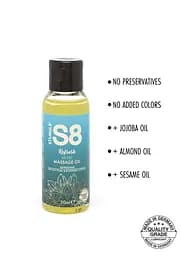 Масажне масло S8 Massage Oil French Plum Egyptian Cotton 50 мл - мініатюра 3