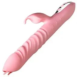 Вібратор з підігрівом силіконовий для жінок Pretty Love Tomas 25 см рожевий