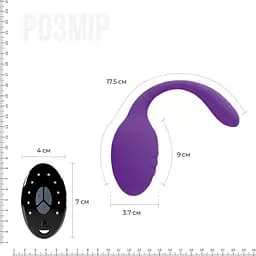 Віброяйце зі стимулятором клітора Adrien Lastic Smart Dream II з пультом LRS - мініатюра 2