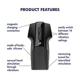 Мастурбатор Satisfyer Men Vibration (App) - мініатюра 7