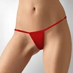 Сексуальні трусики з ланцюжком Art of Sex Bad Bitch червоні розмір XS-M