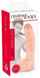 Фалоімітатор Realistixxx Real Stallion 27.5 см тілесний - мініатюра 2