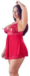 Сорочка Cottelli Curves, 2XL (червоний) - мініатюра 2