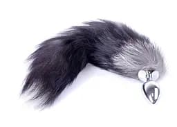 Анальна пробка Boss Fox TAIL Black XXL 9 см (чорний) - мініатюра 6
