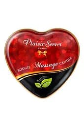 Масажна свічка сердечко Plaisirs Secrets Natural 35 мл - мініатюра 2