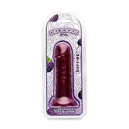Фалоімітатор з ароматом ожини - Toyz4lovers Delicious Dildo Berries, 15 см