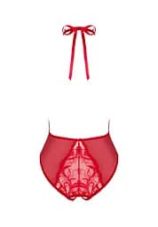 Боді Obsessive Dagmarie XS/S червоний - мініатюра 5
