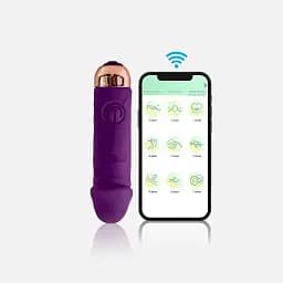 Смарт-вібратор кліторальний Love Spouse з силікону для жінок 88мм фіолетовий