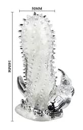Насадка з вібрацією Penis sleeve Bullet vibrator 1 Crystal Baile BI-026205 87417 - мініатюра 3