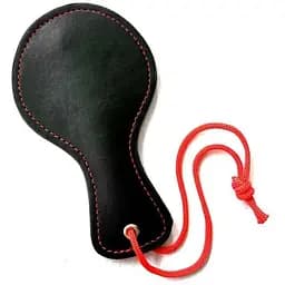 Міні-шльопанці шкіряні 17 см чорні K000214