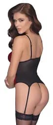 Корсет Cottelli Lingerie Basque L (червоний) - мініатюра 9