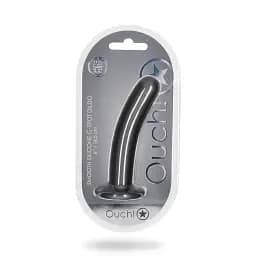 Фалоімітатор Ouch! Smooth G-Spot Dildo 6'' 15 см (сірий) - мініатюра 7